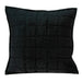 HYGGE CAVE | TRANSITIONAL BLACK SOLID QUILTED PILLOW COVER