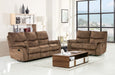 HYGGE CAVE | MODERN LIGHT BROWN LEATHER SOFA AND LOVESEAT 