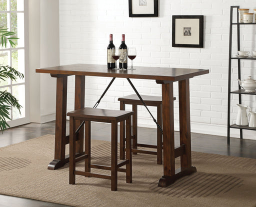 HYGGE CAVE | WOODEN COUNTER HEIGHT SET IN WALNUT