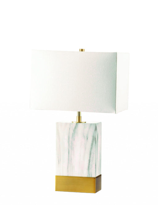 HYGGE CAVE | WHITE MARBLE GOLD TABLE LAMP