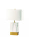 HYGGE CAVE | WHITE MARBLE GOLD TABLE LAMP