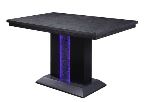 HYGGE CAVE | BLACK WOOD LED TABLE