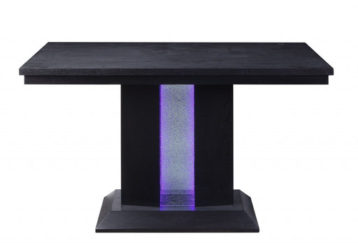 HYGGE CAVE | BLACK WOOD LED TABLE
