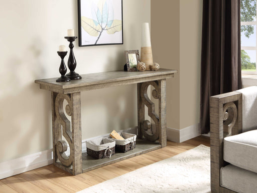 HYGGE CAVE | NATURAL WOOD SOFA TABLE