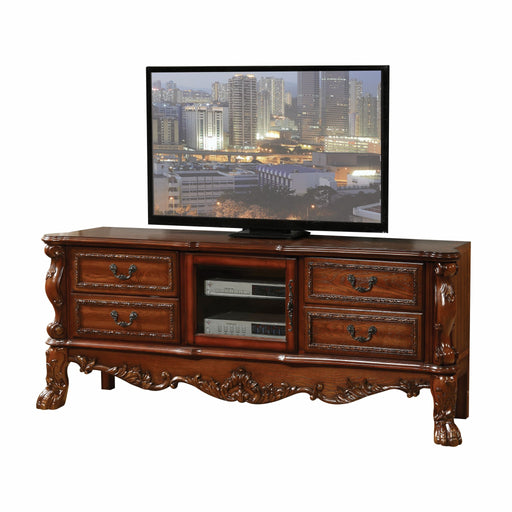HYGGE CAVE | CHERRY OAK WOOD POLY RESIN TV CONSOLE
