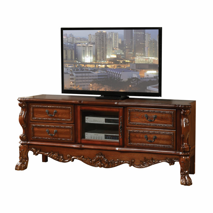 HYGGE CAVE | CHERRY OAK WOOD POLY RESIN TV CONSOLE