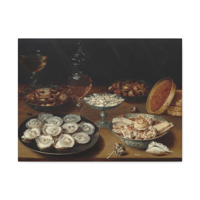 HYGGE CAVE | DISHES WITH OYSTERS, FRUIT, AND WINE