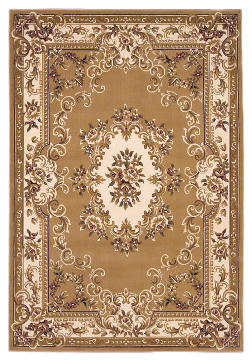 HYGGE CAVE | BEIGE FLORAL AREA RUG 