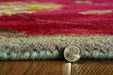 HYGGE CAVE | RED FLORAL VINE WOOL AREA RUG