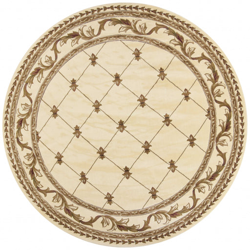 HYGGE CAVE | IVORY ROUND INDOOR AREA RUG