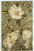 HYGGE CAVE | GREEN MAGNOLIA FLOWERS AREA RUG