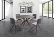 HYGGE CAVE | WALNUT VENEER SOLID WOOD EXTENDABLE DINING TABLE 