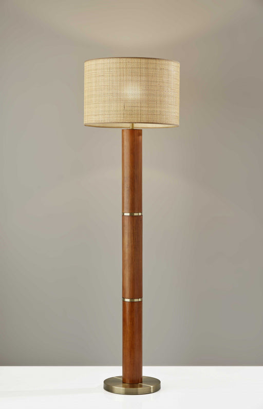 HYGGE CAVE | WALNUT WOOD FINISH FLOOR LAMP