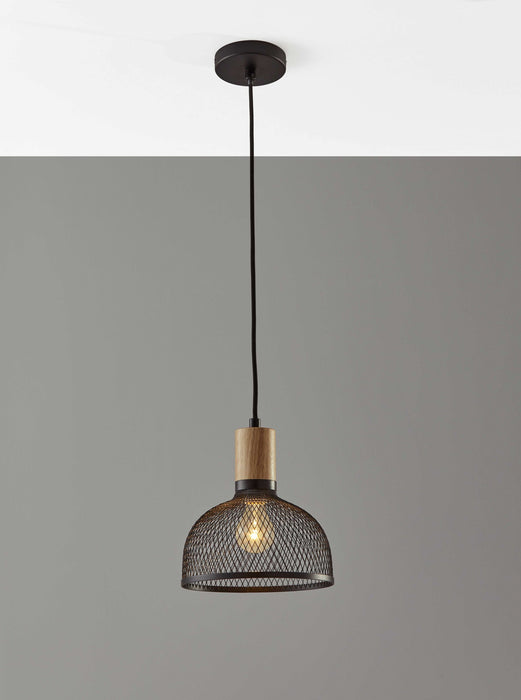 HYGGE CAVE | CAGED BLACK METAL CEILING PENDANT