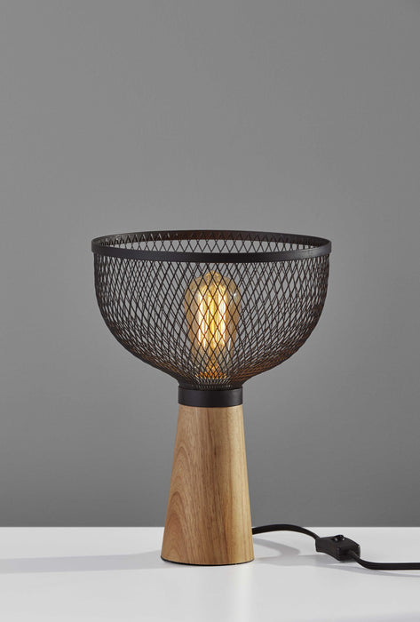 HYGGE CAVE | BLACK METAL CAGE TABLE LAMP
