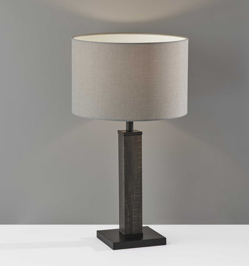 HYGGE CAVE | BLACK WOOD MONUMENT TABLE LAMP