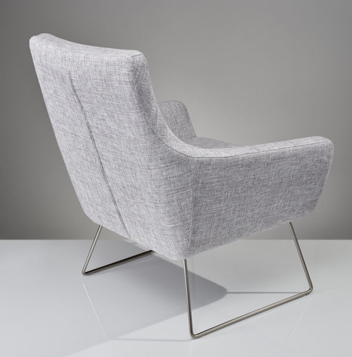 HYGGE CAVE | PALE GREY UPHOLSTERED ARMCHAIR