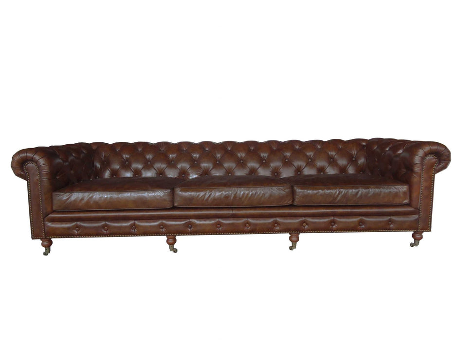 HYGGE CAVE | BROWN CLASSIC SOFA 4 PLACES