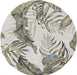 HYGGE CAVE | TROPICAL LEAVES ROUND AREA RUG