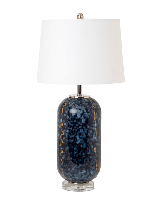 HYGGE CAVE | ARTSY BLUES GLASS TABLE LAMPS 