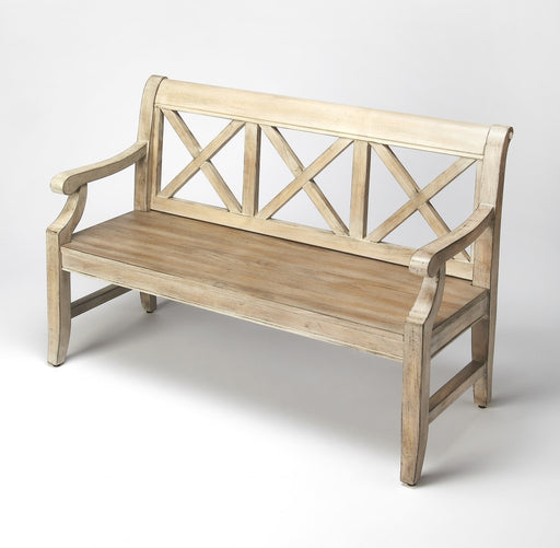 HYGGE CAVE | GRAY DRIFTWOOD FINISH BENCH