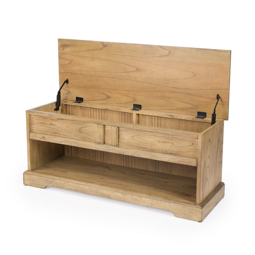 HYGGE CAVE | NATURAL WOOD CLASSIC BENCH WITH STORAGE