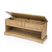 HYGGE CAVE | NATURAL WOOD CLASSIC BENCH WITH STORAGE