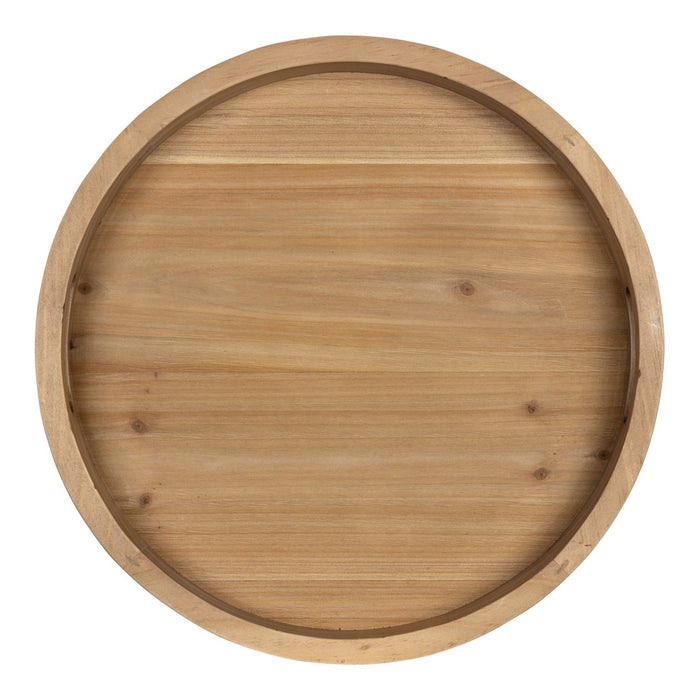 HYGGE CAVE | WOODEN ROUND DECORATIVE TRAY