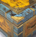 HYGGE CAVE | HAND PAINTED BRASS INLAY STORAGE TRUNK