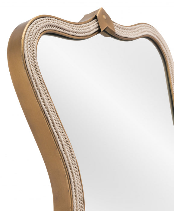 HYGGE CAVE | GOLD BEVELED MIRROR