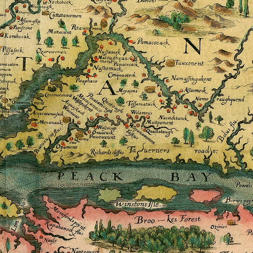 HYGGE CAVE | MAP OF VIRGINIA C1627