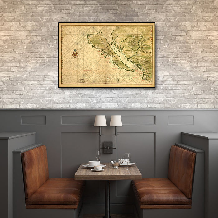 HYGGE CAVE | CALIFORNIA AS AN ISLAND C1650 VINTAGE MAP