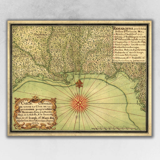 HYGGE CAVE | C1747 MAP OF THE GULF COAST