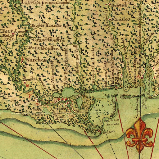 HYGGE CAVE | C1747 MAP OF THE GULF COAST