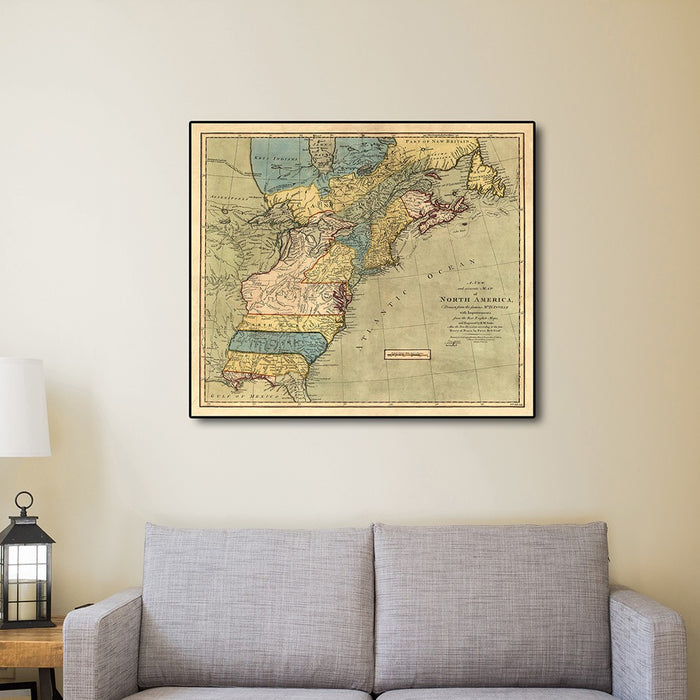 HYGGE CAVE | VINTAGE 1771 MAP OF NORTH AMERICA