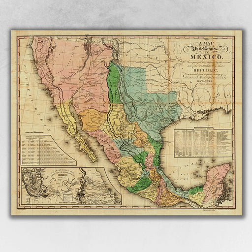 HYGGE CAVE | VINTAGE MAP OF MEXICO