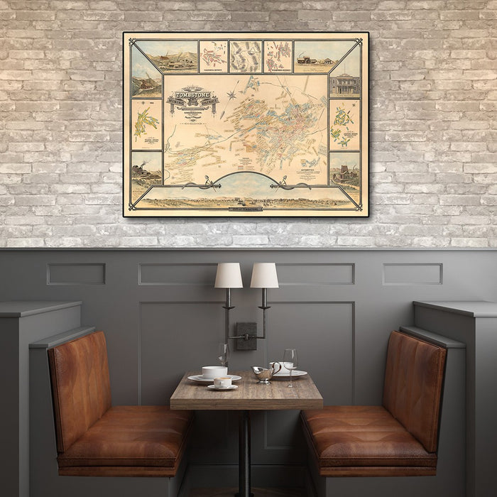 HYGGE CAVE | VINTAGE MAP OF TOMBSTONE