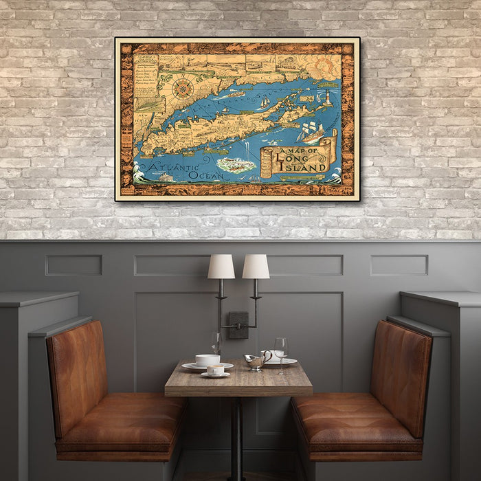 HYGGE CAVE | VINTAGE MAP OF LONG ISLAND