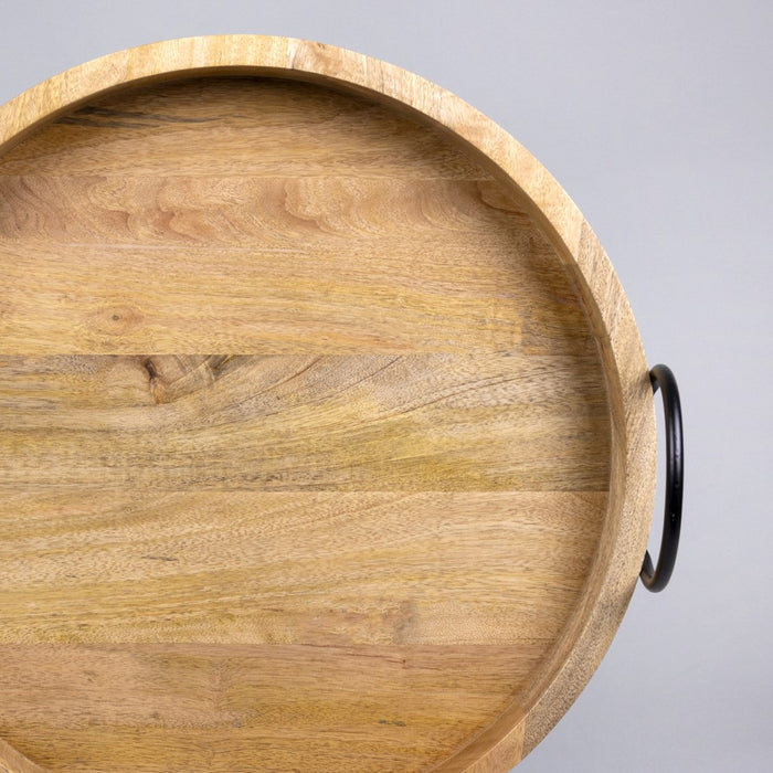 HYGGE CAVE | MOD ROUND WOODEN TRAY