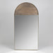 HYGGE CAVE | WOOD AND GOLD IRON ARCH WALL MIRROR