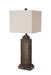 HYGGE CAVE | BROWN LOUVER TABLE LAMPS (SET OF 2)