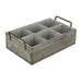 HYGGE CAVE | RUSTIC GRAYWASH SIX SLOT WOODEN CADDY