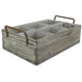 HYGGE CAVE | RUSTIC GRAYWASH SIX SLOT WOODEN CADDY