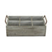 HYGGE CAVE | RUSTIC GRAYWASH SIX SLOT WOODEN CADDY