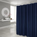 HYGGE CAVE | NAVY WEAVE SHOWER CURTAIN