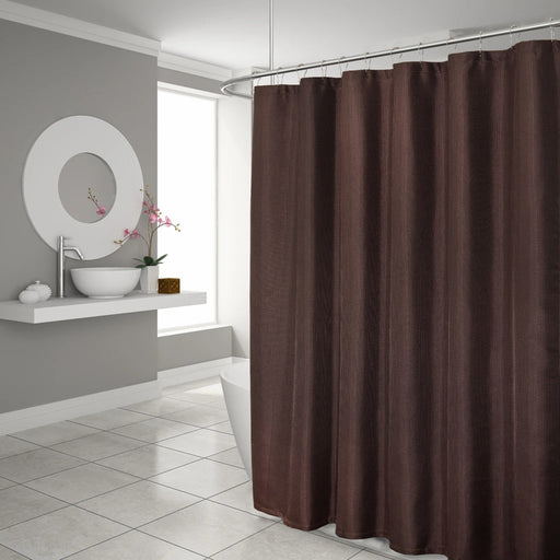 HYGGE CAVE | BROWN WEAVE SHOWER CURTAIN
