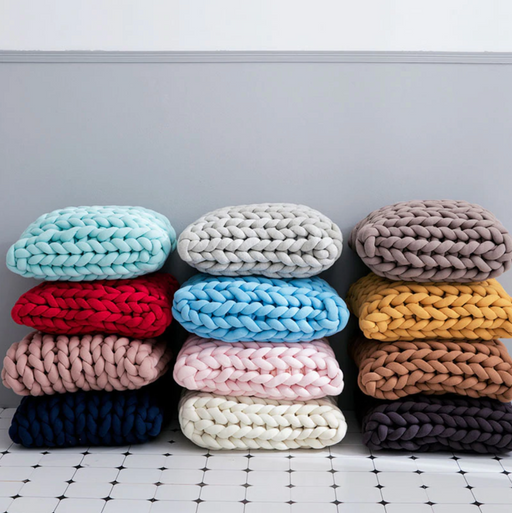 HYGGE CAVE | HYGGE Knitted Woolen Pillow Case UNIQUE Handmade Cushions