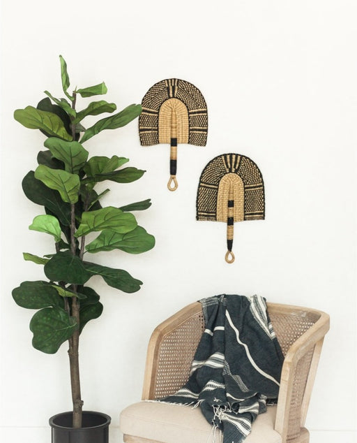 HYGGE CAVE | ADA BOLGA FAN WALL HANGING GHANA Queens hand-woven design