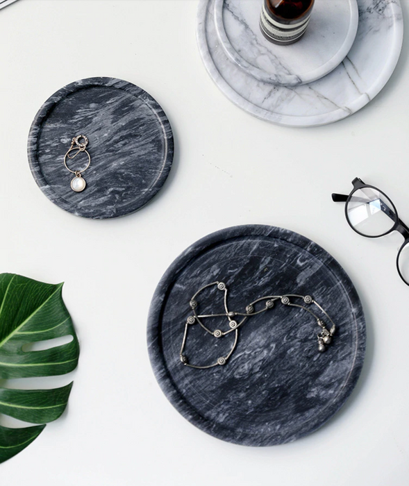 HYGGE CAVE | European Marble Dinner Plates Serving Tray Jewelry Plate