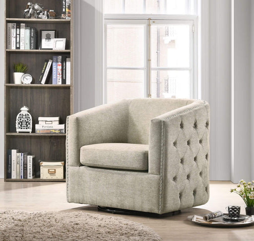 HYGGE CAVE | DOVE GRAY ACCENT CHAIR